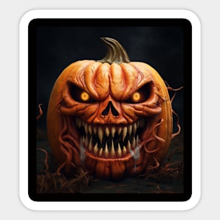 Evil Pumpkin Sticker